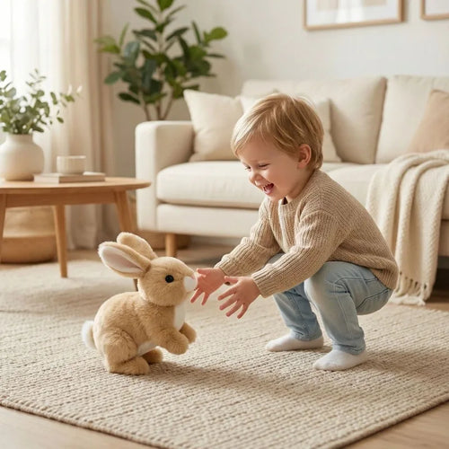2026 Cross-border Explosions Will Be Called Talking Plush Electric Rabbit Simulation Pet Rabbit Plush Toy Wholesale